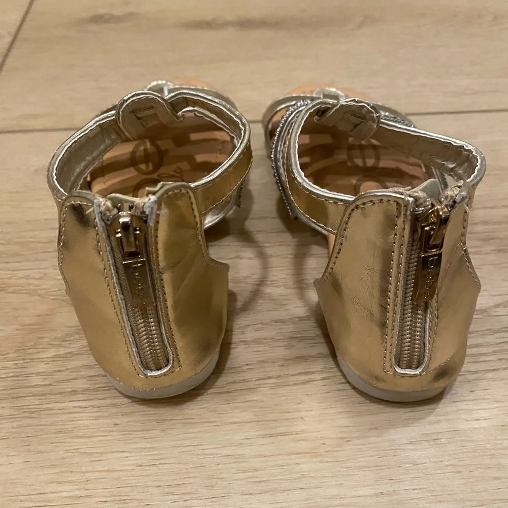 Bebe Girls Gold Gladiator Sandals
